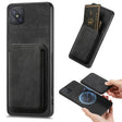 For OPPO A92S Retro Leather Card Bag Magnetic Phone Case(Black) - OPPO Cases by PMC TechLife | Online Shopping South Africa | PMC TechLife | Buy Now Pay Later Mobicred