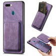 For OPPO A7/A12 Retro Leather Card Bag Magnetic Phone Case(Purple) - OPPO Cases by PMC TechLife | Online Shopping South Africa | PMC TechLife | Buy Now Pay Later Mobicred