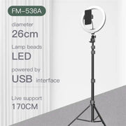 JMARY FM-536A 10 inch Ring Live Fill Light Streaming Stand Beauty Light Set