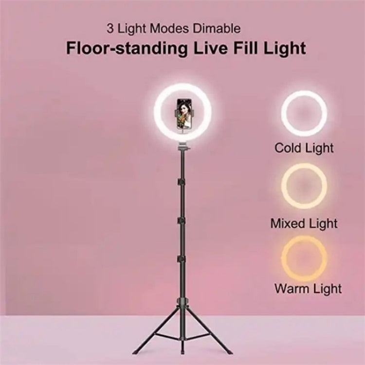 JMARY FM-536A 10 inch Ring Live Fill Light Streaming Stand Beauty Light Set