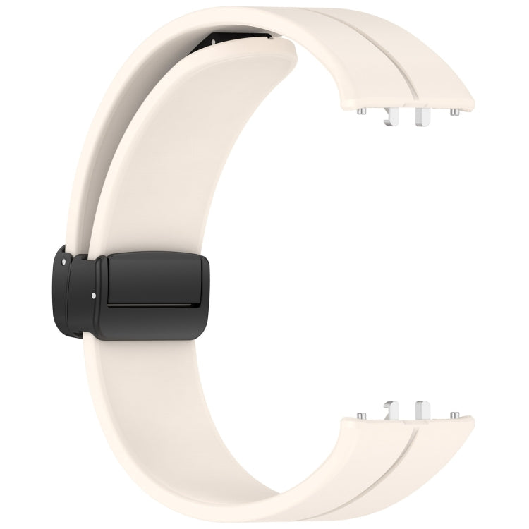 For Samsung Galaxy Fit 3 SM-R390 Magnetic Folding Buckle Silicone Watch Band(Starlight)