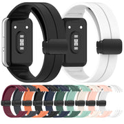 For Samsung Galaxy Fit 3 SM-R390 Magnetic Folding Buckle Silicone Watch Band(Starlight)