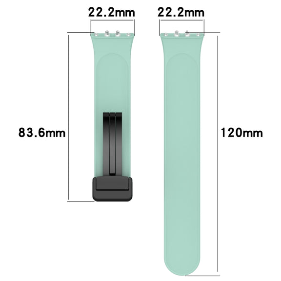 For Samsung Galaxy Fit 3 SM-R390 Magnetic Folding Buckle Silicone Watch Band(Starlight)