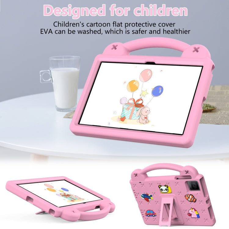 For T-Iobile REVVL Tab 10.36 2023 Handle Kickstand Children EVA Shockproof Tablet Case(Pink)