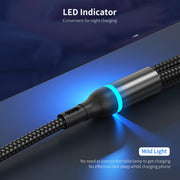 ENKAY 6-in-1 5A USB + Type-C to Type-C / 8 Pin / Micro USB Multifunction Fast Charging Cable, Cable Length:1.3m(Black)