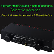 B070 4 Input 4 Ooutput Power Amplifier Speaker Selector Switcher Speaker Comparator