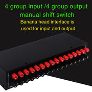 B070 4 Input 4 Ooutput Power Amplifier Speaker Selector Switcher Speaker Comparator