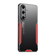 For Samsung Galaxy S25+ 5G Blade Series TPU Hybrid Metal Phone Case(Red)