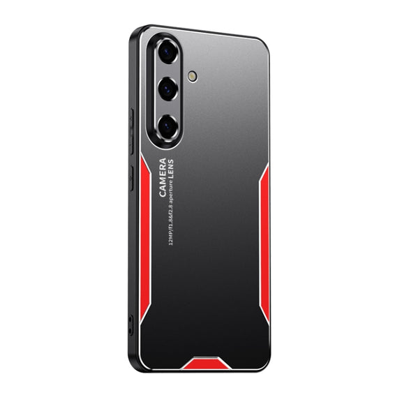 For Samsung Galaxy S25+ 5G Blade Series TPU Hybrid Metal Phone Case(Red)