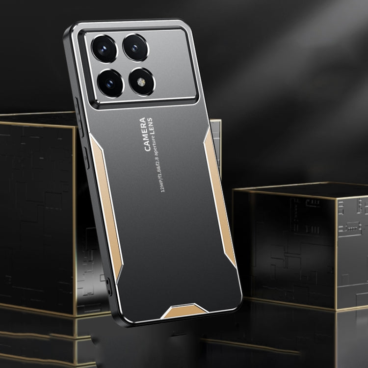 For Xiaomi Redmi K70 Pro Blade Series TPU Hybrid Metal Phone Case(Gold)