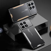 For Xiaomi Redmi K70 Pro Blade Series TPU Hybrid Metal Phone Case(Silver)