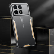 For Xiaomi Redmi K70 Pro Blade Series TPU Hybrid Metal Phone Case(Silver)