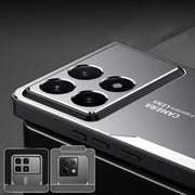 For Xiaomi Redmi K70 Pro Blade Series TPU Hybrid Metal Phone Case(Blue)