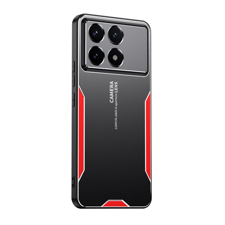 For Xiaomi Redmi K70 Blade Series TPU Hybrid Metal Phone Case(Red)