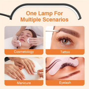 HD-G63X Floor Standing Remote Dimming LED Moon Lamp Manicure Eyelash Beauty Lamp(UK Plug)