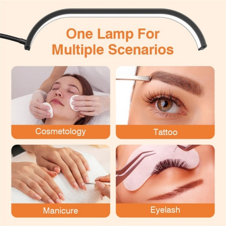 HD-G63X Floor Standing Remote Dimming LED Moon Lamp Manicure Eyelash Beauty Lamp(UK Plug)
