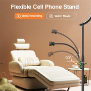 HD-G63X Floor Standing Remote Dimming LED Moon Lamp Manicure Eyelash Beauty Lamp(UK Plug)