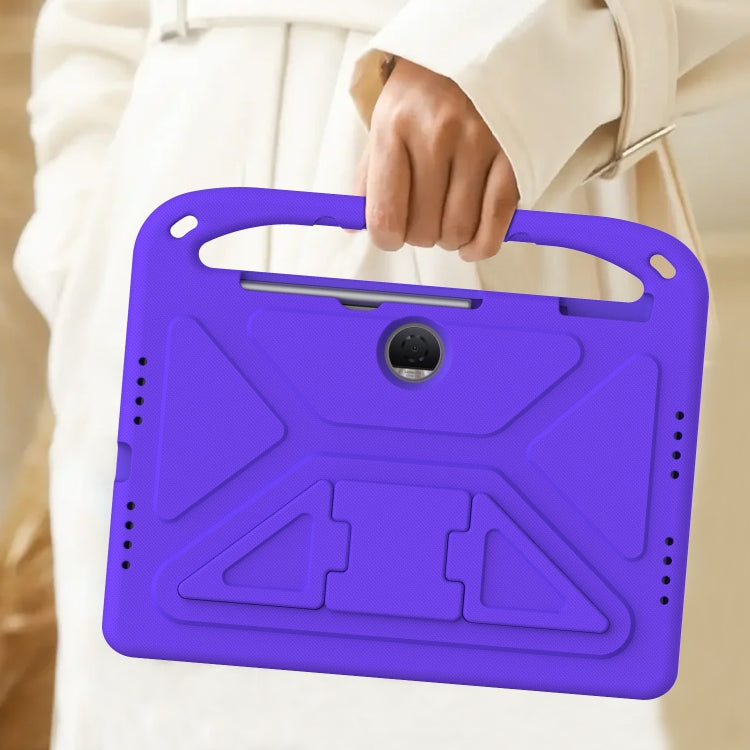 For Honor Pad 9 12.1 Handle EVA Shockproof Tablet Case with Holder(Purple)