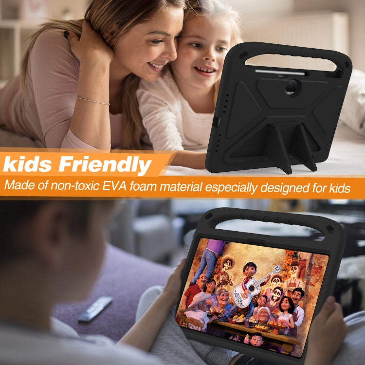 For Honor Pad 9 12.1 Handle EVA Shockproof Tablet Case with Holder(Black)