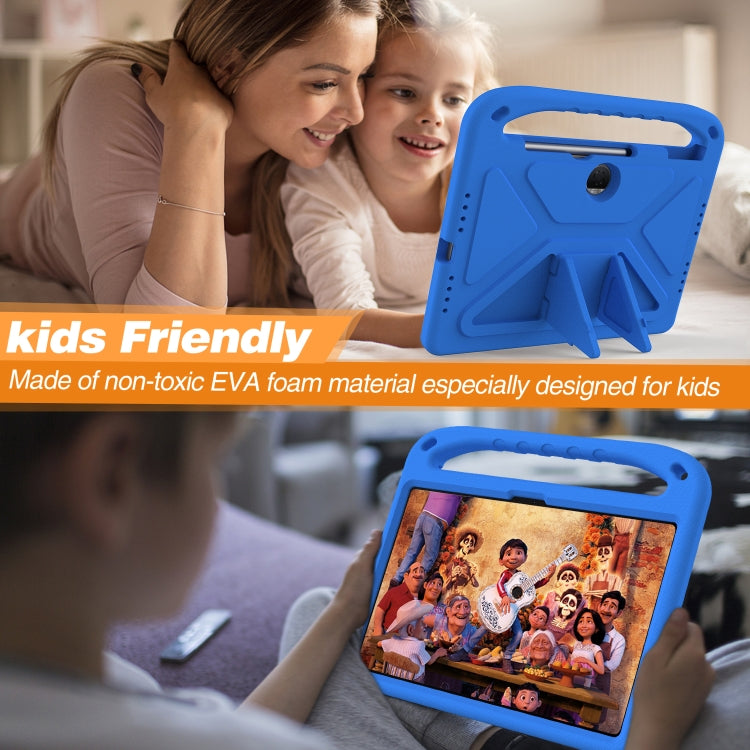 For Honor Pad 9 12.1 Handle EVA Shockproof Tablet Case with Holder(Blue)