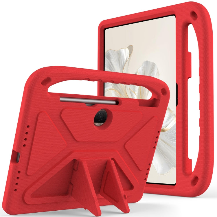 For Honor Pad 9 12.1 Handle EVA Shockproof Tablet Case with Holder(Red)