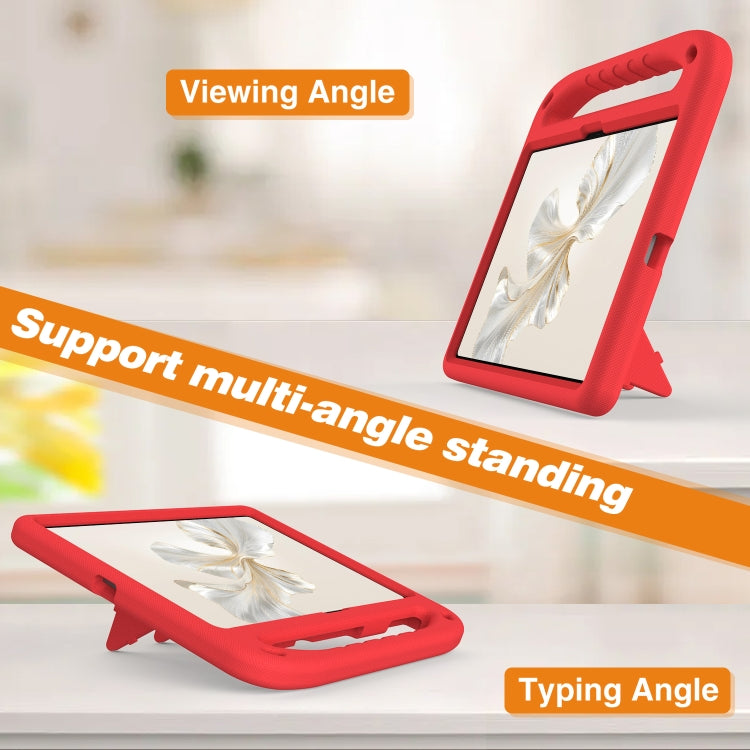 For Honor Pad 9 12.1 Handle EVA Shockproof Tablet Case with Holder(Red)