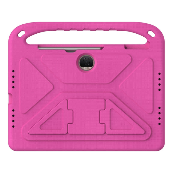For Honor Pad 9 12.1 Handle EVA Shockproof Tablet Case with Holder(Rose Red)