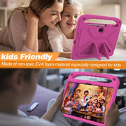 For Honor Pad 9 12.1 Handle EVA Shockproof Tablet Case with Holder(Rose Red)