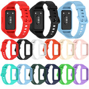 For Samsung Galaxy Fit 3 Integrated TPU Watch Band(Cyan)