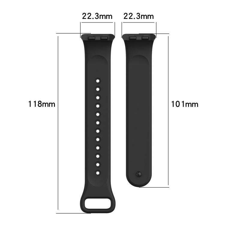 For Honor Band 9 Solid Color TPU Watch Band(Orange)