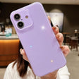 For iPhone 16 Jelly Glitter Solid Color TPU Phone Case(Purple) - iPhone 16 Cases by PMC TechLife | Online Shopping South Africa | PMC TechLife | Buy Now Pay Later Mobicred