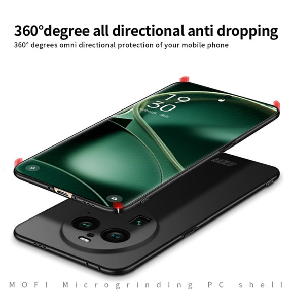 For OPPO Find X6 MOFI Micro-Frosted PC Ultra-thin Hard Phone Case(Blue)