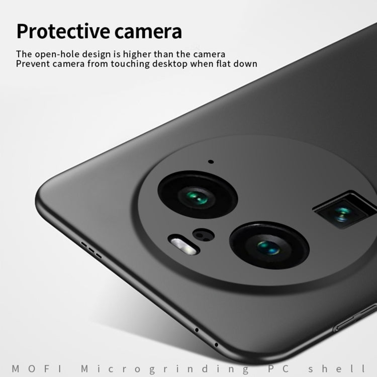 For OPPO Find X6 MOFI Micro-Frosted PC Ultra-thin Hard Phone Case(Blue)