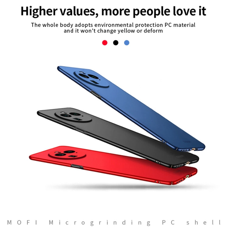 For OPPO Find X6 MOFI Micro-Frosted PC Ultra-thin Hard Phone Case(Red)
