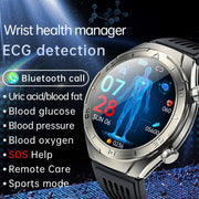 FD02 1.46 inch Color Screen Smart Watch, Support CES Sleep Aid / ECG Detection(Silver)