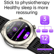 FD02 1.46 inch Color Screen Smart Watch, Support CES Sleep Aid / ECG Detection(Silver)