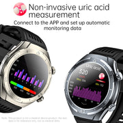 FD02 1.46 inch Color Screen Smart Watch, Support CES Sleep Aid / ECG Detection(Silver)