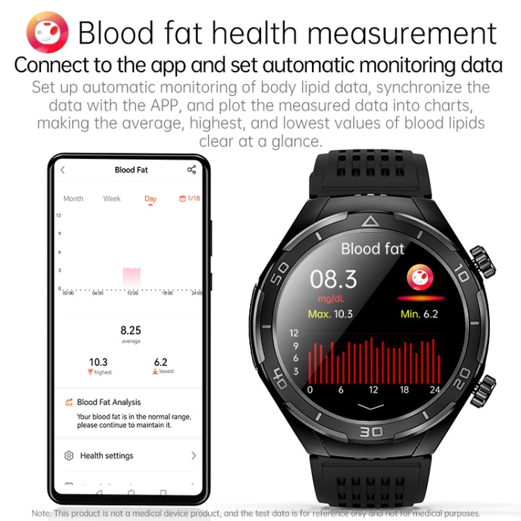 FD02 1.46 inch Color Screen Smart Watch, Support CES Sleep Aid / ECG Detection(Silver)