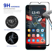 For Tecno Spark 9 Pro 2pcs ENKAY Full Glue High Aluminum-silicon Tempered Glass Film