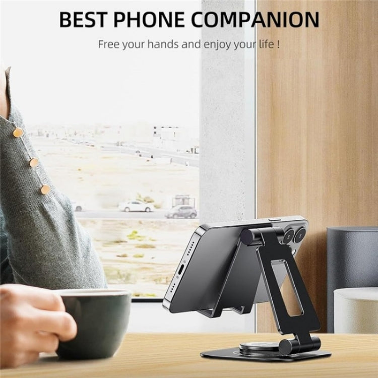 AS007-XS Adjustable Aluminum Alloy Desktop Phone Stand(Silver)