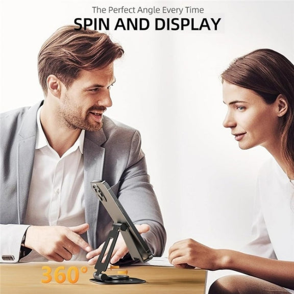 AS007-XS Adjustable Aluminum Alloy Desktop Phone Stand(Silver)