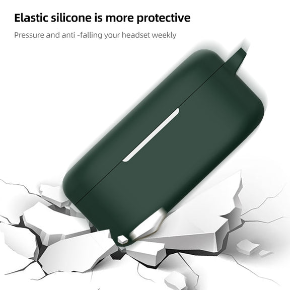 For OnePlus Buds V Silicone Earphone Protective Case(Black)