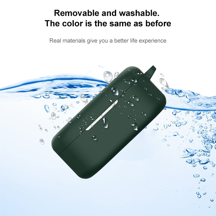 For OnePlus Buds V Silicone Earphone Protective Case(Green)