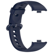 For Xiaomi  Mi Band 8 Pro Solid Color Colorful Buckle Silicone Watch Band(Dark Blue)