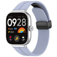 For Xiaomi Smart Band 9 Pro / 8 Pro Groove Folding Magnetic Buckle Silicone Watch Band(Light Blue) - free shipping - PMC TechLife - Order now!