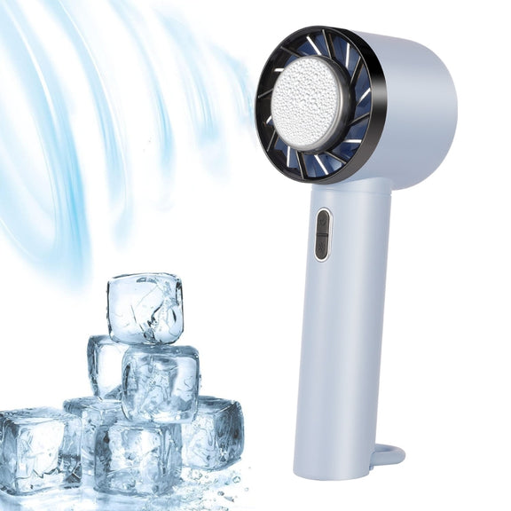 ENKAY Hat-Prince Handheld Mini Portable Cold Compress Cooling Fan(Blue)