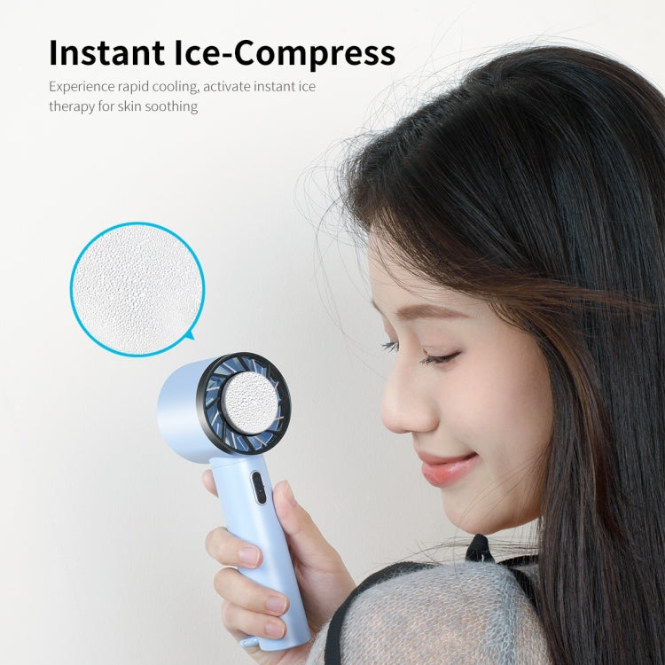 ENKAY Hat-Prince Handheld Mini Portable Cold Compress Cooling Fan(Pink)