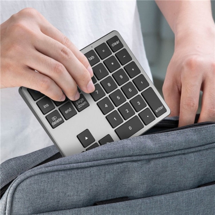 K-35 Computer Laptop Keyboard 35-Keys Tablet Accessories Bluetooth Keypad(Black Gray)