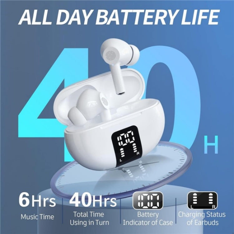 M10 Wireless Bluetooth Smart Voice Translator Headset Multiple Languages Translation Earphones(White)