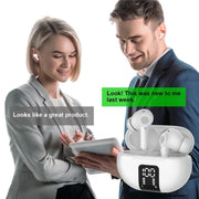 M10 Wireless Bluetooth Smart Voice Translator Headset Multiple Languages Translation Earphones(White)